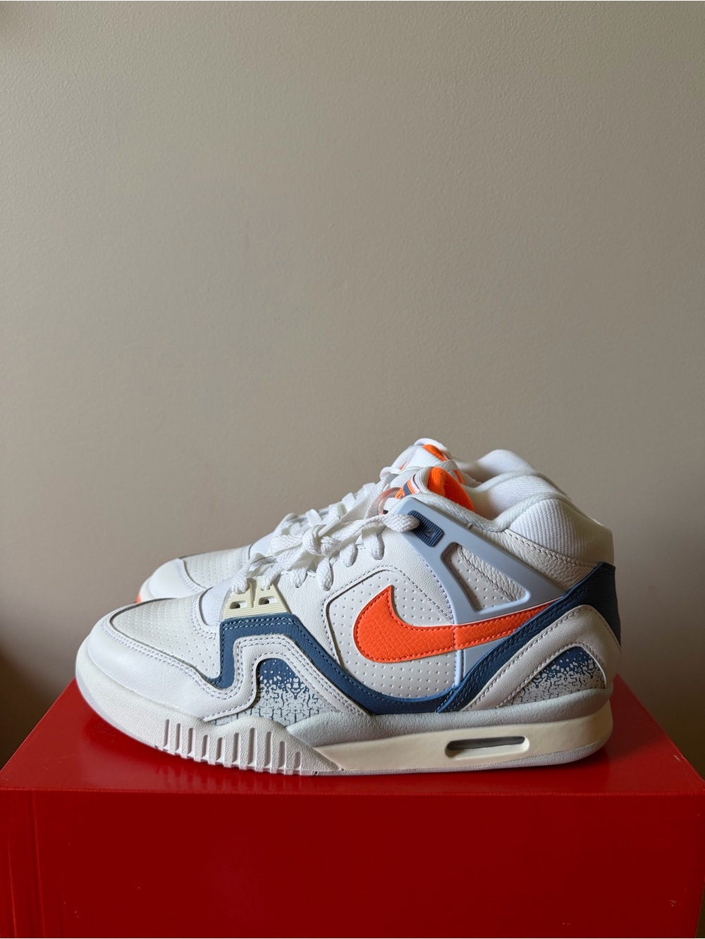 Nike Air Tech Challenge 2 White Stone Blue FZ9033-101 Men’s Size 10